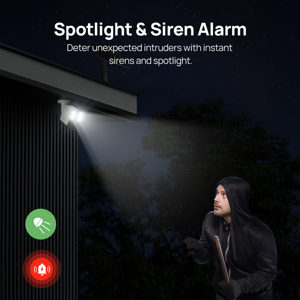 Anona Aurora 4K UHD AI Solar/Battery Powered 24/7 AOV Recording Security Camera