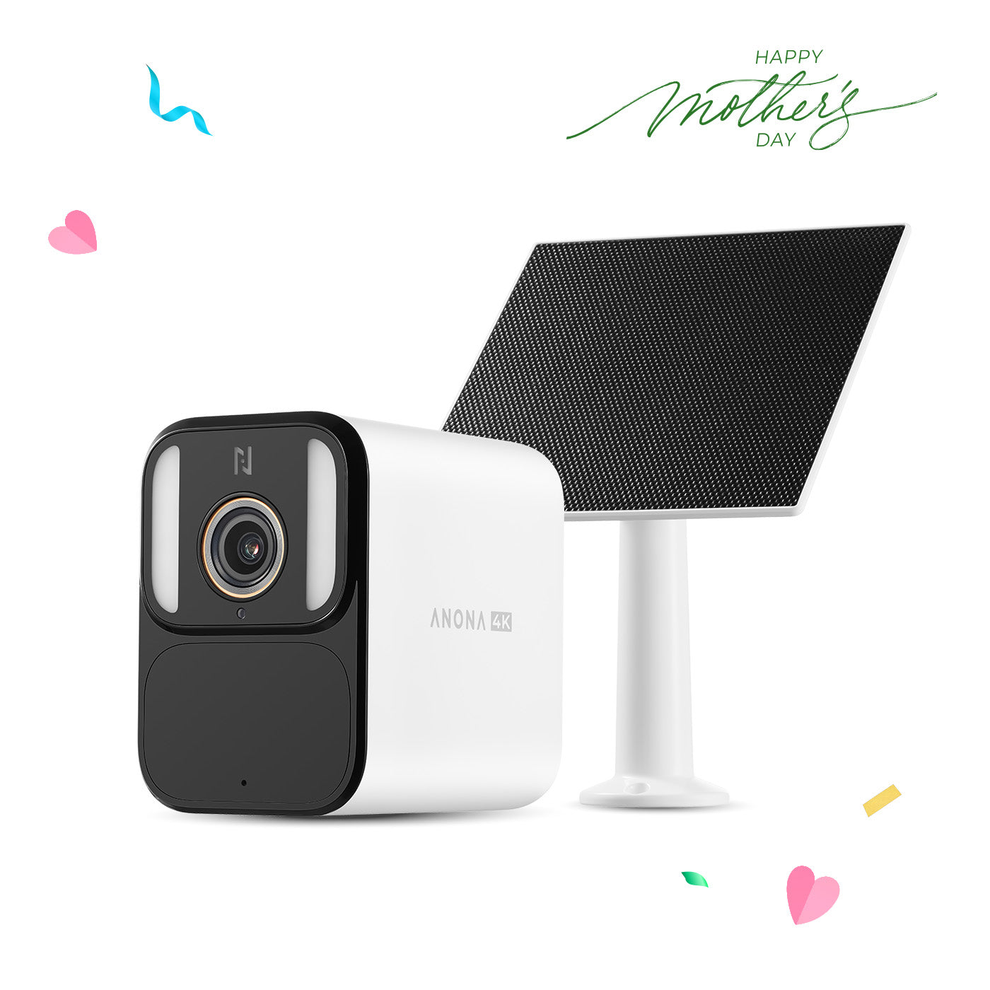 Anona Aurora 4K UHD AI Solar/Battery Powered 24/7 AOV Recording Security Camera