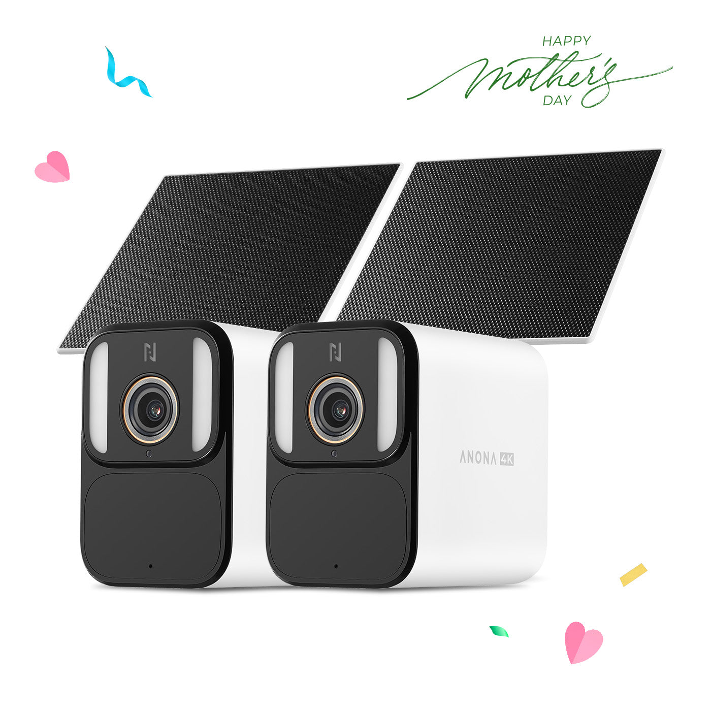 Anona Aurora 4K UHD AI Solar/Battery Powered 24/7 AOV Recording Security Camera