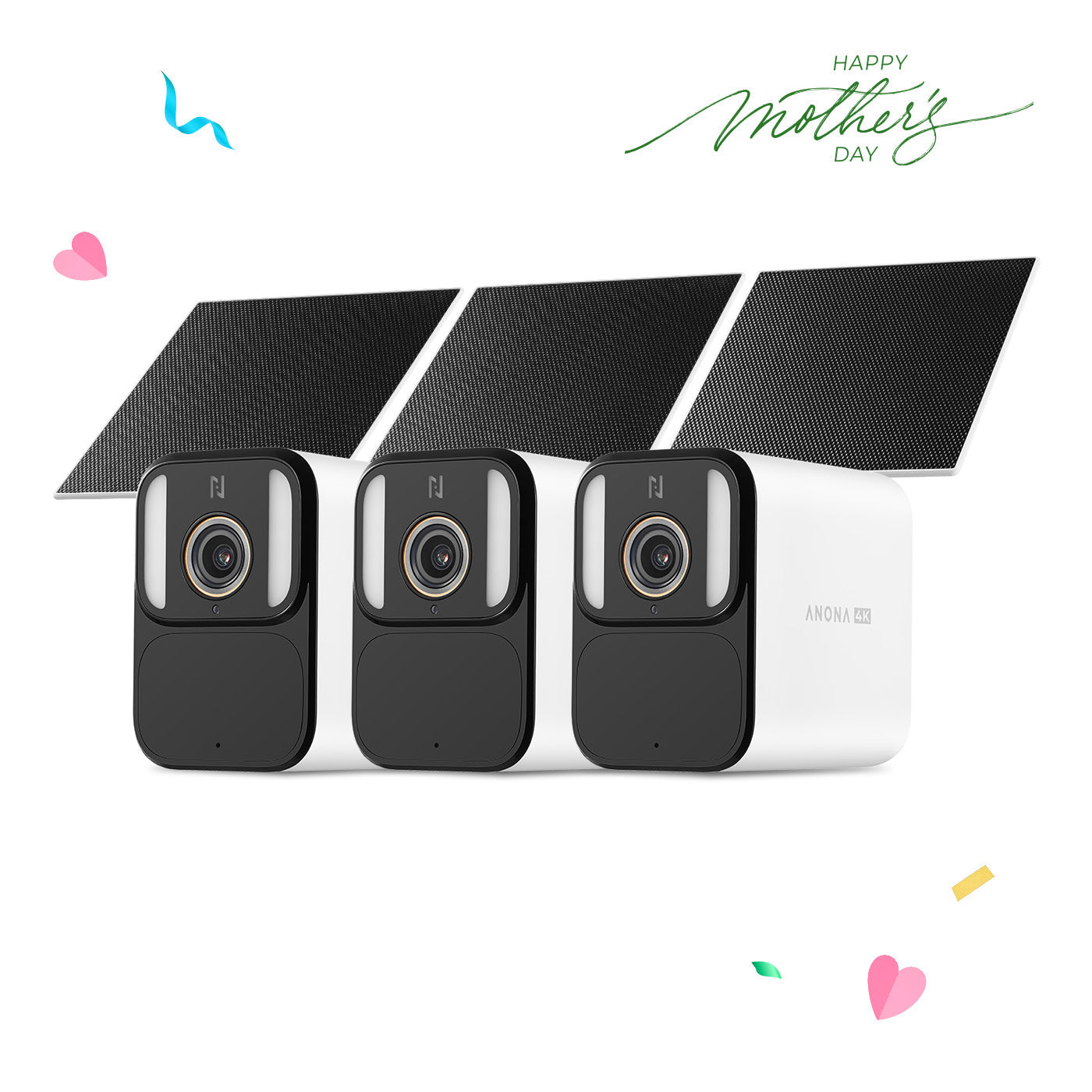 Anona Aurora 4K UHD AI Solar/Battery Powered 24/7 AOV Recording Security Camera