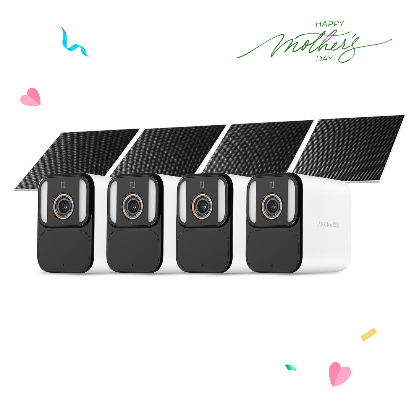 Anona Aurora 4K UHD AI Solar/Battery Powered 24/7 AOV Recording Security Camera