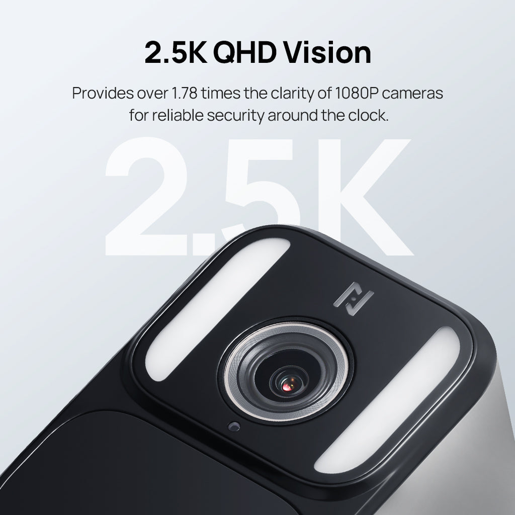 Anona Lucio 2.5K 4MP QHD AI Solar/Battery Powered Security Camera